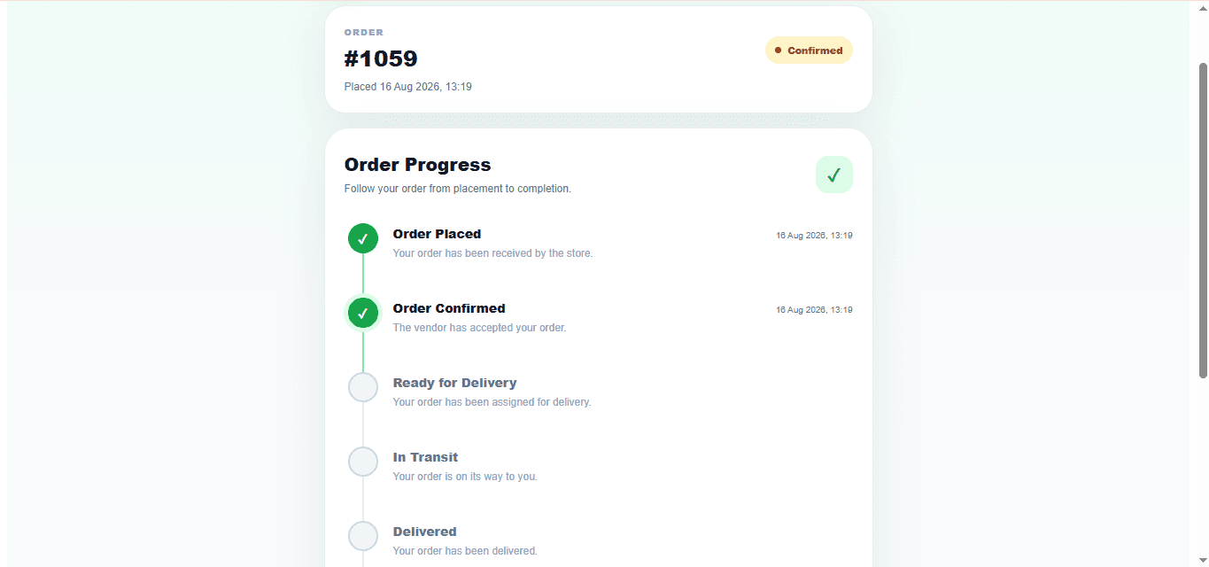 SoloPadi customer order tracking